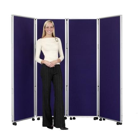 Concertina Mobile Room Dividers 1800 mm high - Nyloop