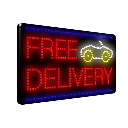 Free Delivery LED Sign