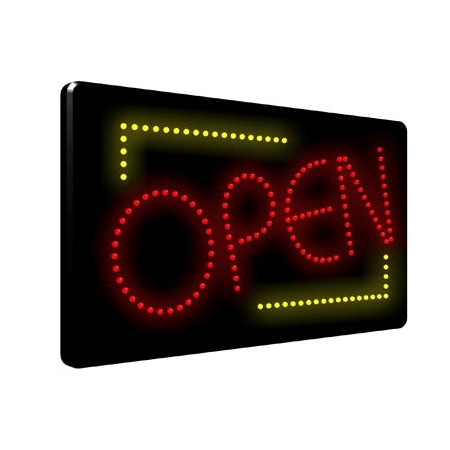 Open 3 LED Sign