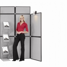 8 Panel Display Stand with Double Header Panel