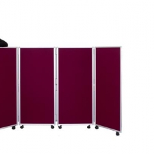 Concertina Mobile Room Dividers 1200mm high - Nyloop