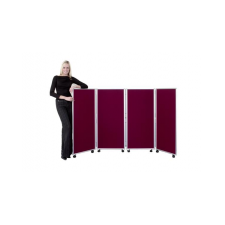 Concertina Mobile Room Dividers 1200mm high - Woolmix