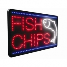 Fish and Chips LED Sign